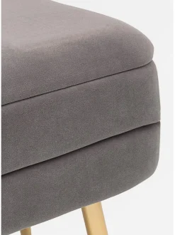 Panca Contenitore Imbottita In Velluto Pavlina