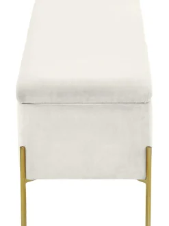 Panca Contenitore Imbottita In Velluto Harper