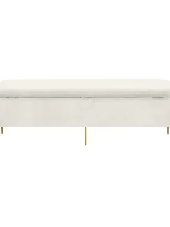 Panca Contenitore Imbottita In Velluto Harper