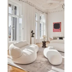 Panca Curva In Teddy Alba*Westwing Collection Hot