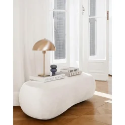 Panca Curva In Tessuto Alba*Westwing Collection Clearance