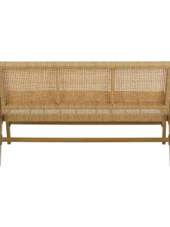 Panca Da Giardino Intrecciata Effetto Legno Palina