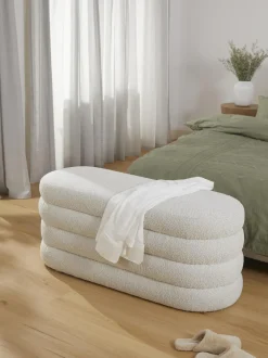 Panca Imbottita In Boucle Alto