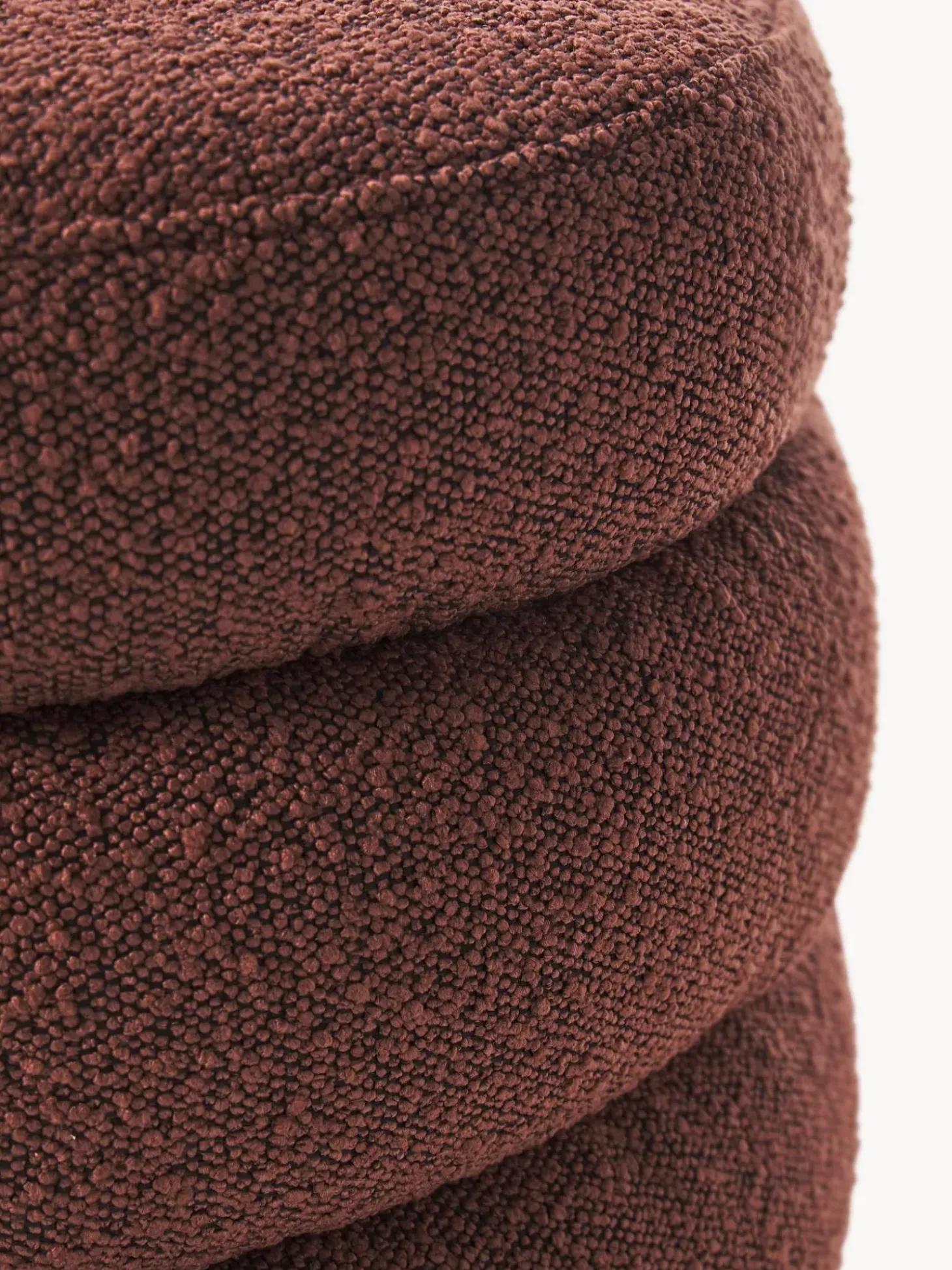 Panca Imbottita In Boucle Alto