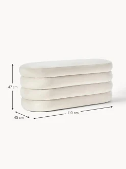 Panca Imbottita In Velluto Alto