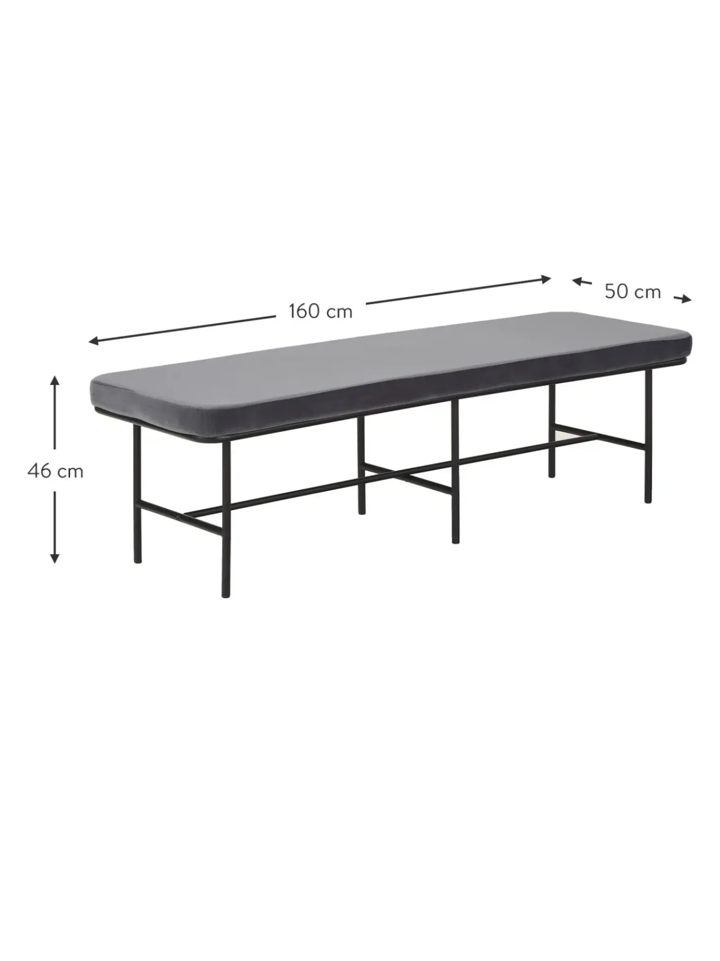 Panca In Velluto Comma