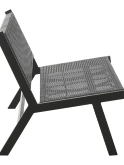 Panchina Da Giardino In Materiale Sintetico Intrecciato Palina