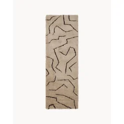 Passatoia A Pelo Lungo Color Taupe Taftata A Mano Davin*Westwing Collection Outlet