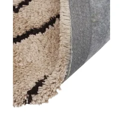 Passatoia A Pelo Lungo Color Taupe Taftata A Mano Davin*Westwing Collection Outlet