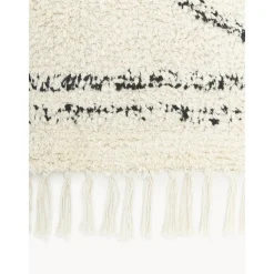 Passatoia In Cotone Fatta A Mano Con Motivo Zigzag E Frange Asisa*Westwing Collection Discount