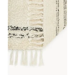 Passatoia In Cotone Fatta A Mano Con Motivo Zigzag E Frange Asisa*Westwing Collection Discount