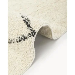 Passatoia In Cotone Fatta A Mano Con Motivo Zigzag E Frange Asisa*Westwing Collection Discount