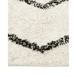 Passatoia In Cotone Taftata A Mano Con Motivo A Rombi E Frange Bina*Westwing Collection Sale