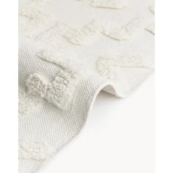 Passatoia In Cotone Tessuta A Mano Con Struttura In Rilievo Idris*Westwing Collection New