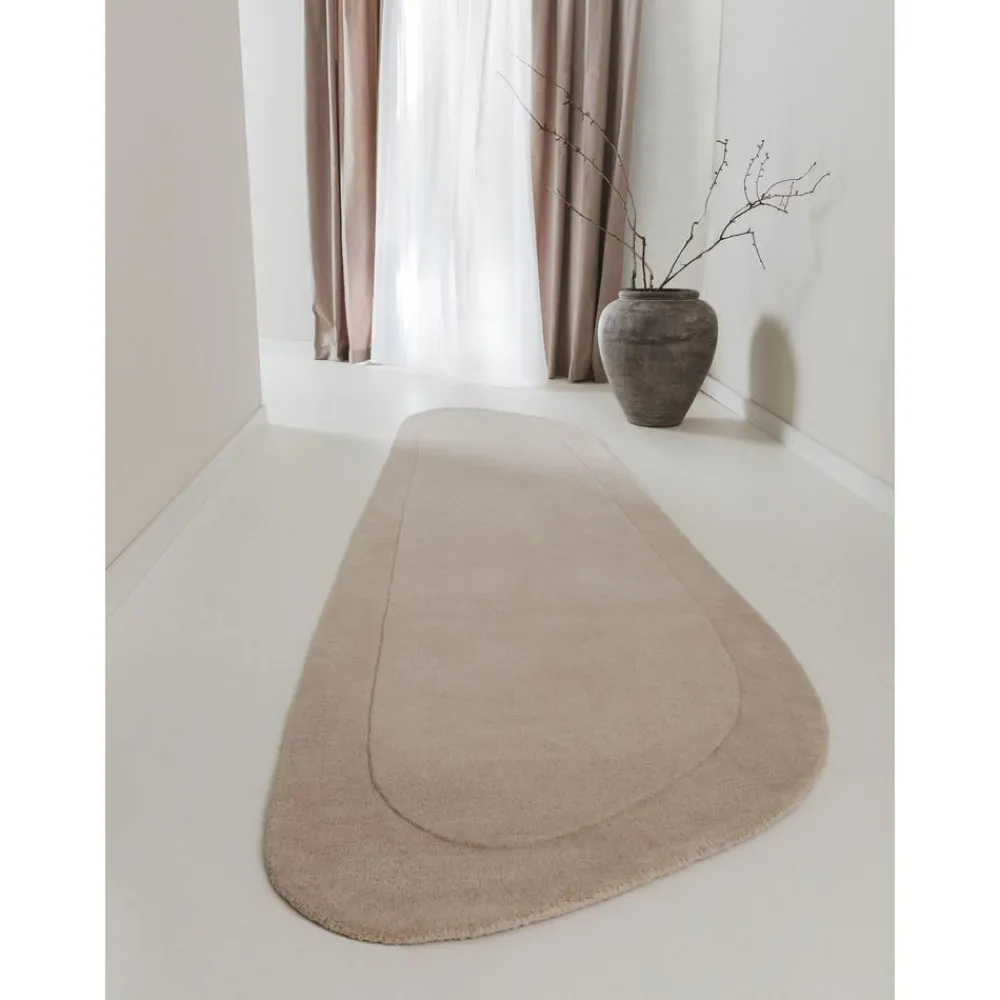 Passatoia In Lana Tessuta A Mano Dalla Forma Organica Shape*Benuta Sale