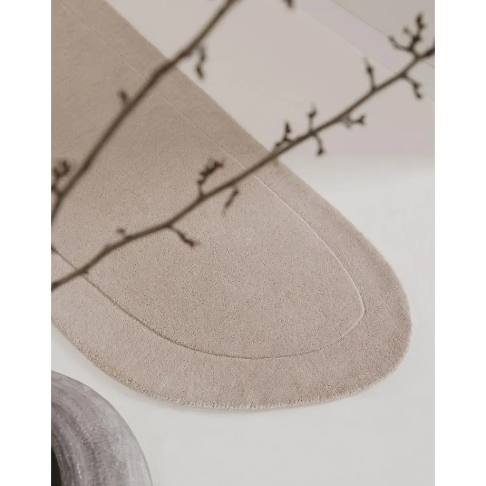 Passatoia In Lana Tessuta A Mano Dalla Forma Organica Shape*Benuta Sale