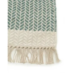 Passatoia In Lana Tessuta A Mano Con Frange Kim*Benuta Discount