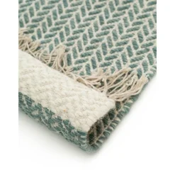 Passatoia In Lana Tessuta A Mano Con Frange Kim*Benuta Discount