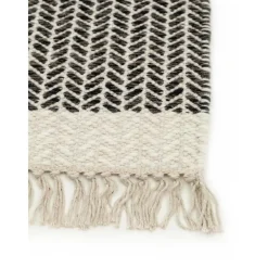 Passatoia In Lana Tessuta A Mano Con Frange Kim*Benuta Best