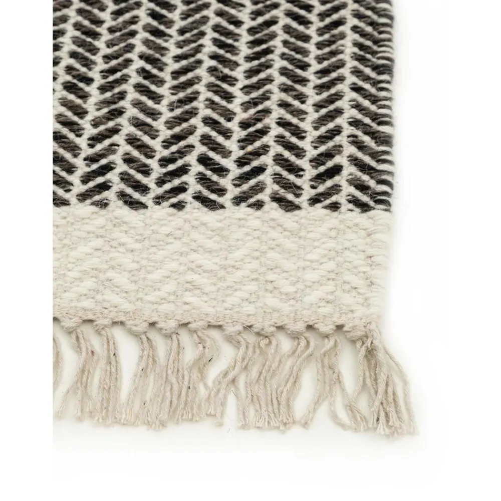 Passatoia In Lana Tessuta A Mano Con Frange Kim*Benuta Best