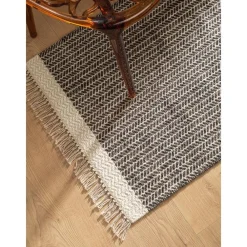 Passatoia In Lana Tessuta A Mano Con Frange Kim*Benuta Best