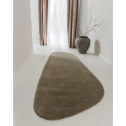 Passatoia In Lana Tessuta A Mano Dalla Forma Organica Shape*Benuta Clearance