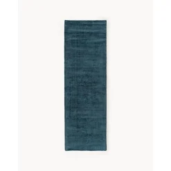 Passatoia In Viscosa Blu Scuro Taftata A Mano Jane*Westwing Collection Discount