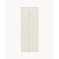 Passatoia Soffice A Pelo Lungo Con Struttura In Rilievo Alta-Bassa Jade*Westwing Collection New