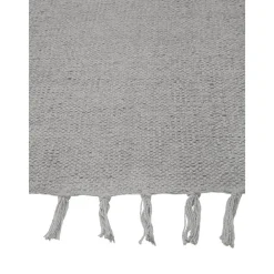 Passatoia Sottile In Cotone Grigio Tessuta A Mano Agneta*Westwing Collection Discount