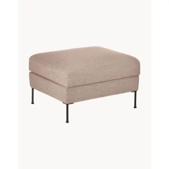 Poggiapiedi Contenitore Da Divano In Tessuto Taupe Cucita*Westwing Collection Discount