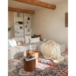 Poggiapiedi Da Divano Con Rivestimento Sfoderabile Russell*Westwing Collection Hot