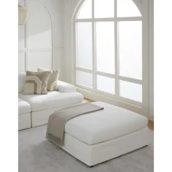 Poggiapiedi Da Divano Con Rivestimento Sfoderabile Russell*Westwing Collection Hot