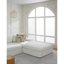 Poggiapiedi Da Divano Con Rivestimento Sfoderabile Russell*Westwing Collection Hot