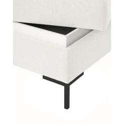 Poggiapiedi Da Divano Con Contenitore E Piedini In Metallo Luna*Westwing Collection Outlet