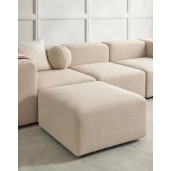 Poggiapiedi Da Divano In Boucle Lena*Westwing Collection Outlet