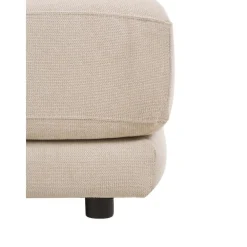 Poggiapiedi Da Divano In Tessuto Beige Jasmin*Westwing Collection Best