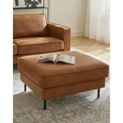 Poggiapiedi In Pelle Riciclata Hunter*Westwing Collection Hot