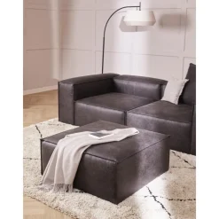 Poggiapiedi In Pelle Riciclata Lennon*Westwing Collection Outlet