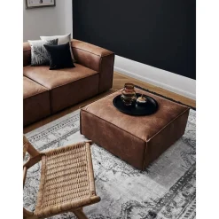 Poggiapiedi In Pelle Riciclata Lennon*Westwing Collection Best