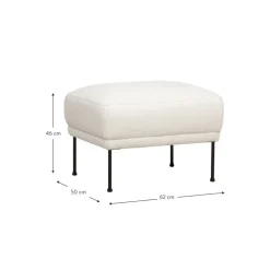 Poggiapiedi In Tessuto Teddy Fluente*Westwing Collection New