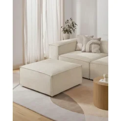 Poggiapiedi In Velluto A Coste Lennon*Westwing Collection New