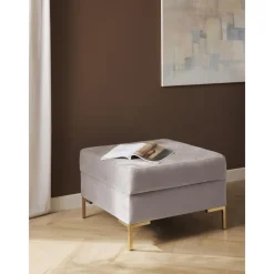 Poggiapiedi In Velluto Con Contenitore Luna*Westwing Collection Best