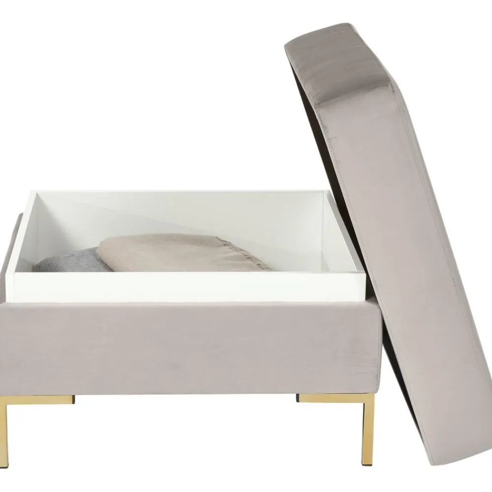 Poggiapiedi In Velluto Con Contenitore Luna*Westwing Collection Best