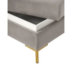 Poggiapiedi In Velluto Con Contenitore Luna*Westwing Collection Best