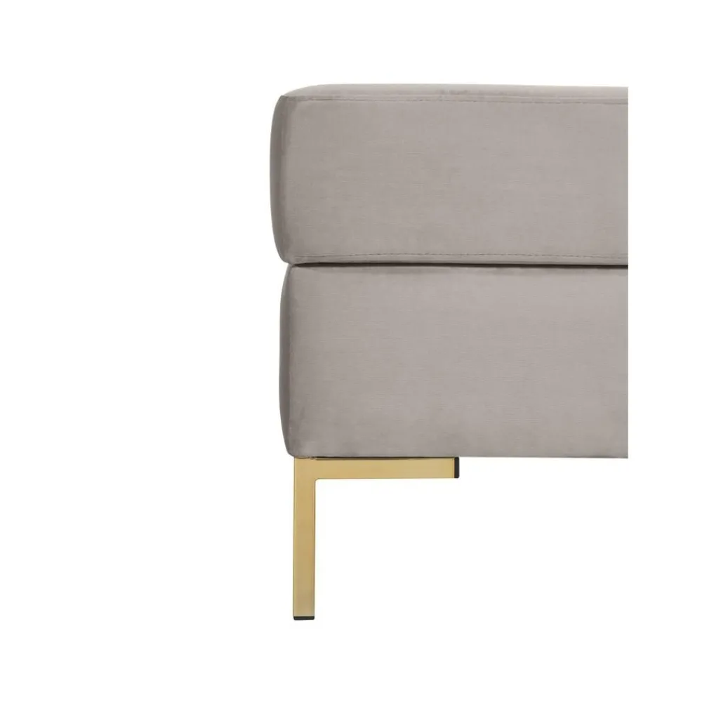 Poggiapiedi In Velluto Con Contenitore Luna*Westwing Collection Best