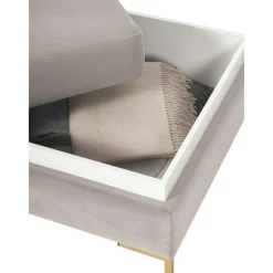 Poggiapiedi In Velluto Con Contenitore Luna*Westwing Collection Best