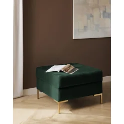 Poggiapiedi In Velluto Con Contenitore Luna*Westwing Collection Sale