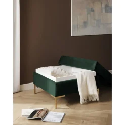 Poggiapiedi In Velluto Con Contenitore Luna*Westwing Collection Sale