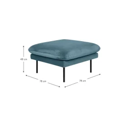 Poggiapiedi In Velluto Moby*Westwing Collection Clearance
