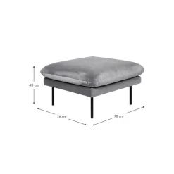 Poggiapiedi In Velluto Moby*Westwing Collection Outlet